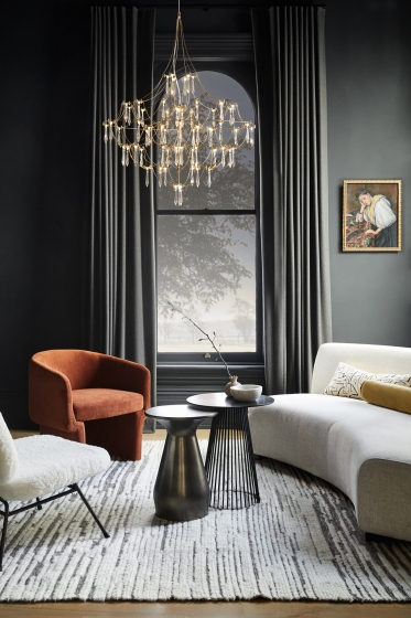 Подвесной светильник Amela латунь, хрусталь 4