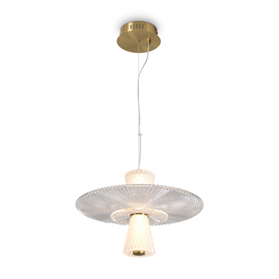 Подвесной светильник Grail латунный, стекло и акрил 3