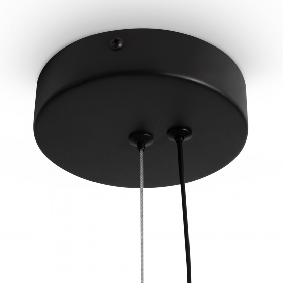 Подвесной светильник Clod черный, стекло серое 2