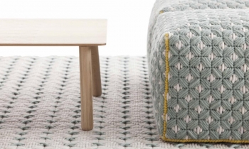 Пуф с чехлом из шерсти Silai Small 52X52X35 CM голубой