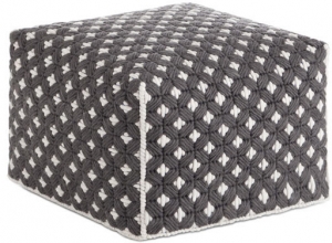 Пуф с чехлом из шерсти Silai Small 52X52X35 CM черный