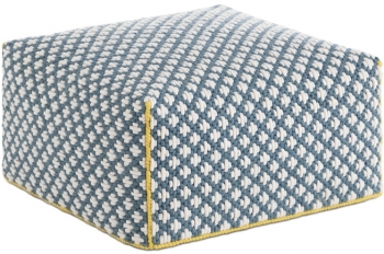Пуф с чехлом из шерсти Silai Big 68X68X35 CM голубой