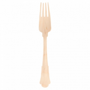 Вилка одноразовая "Классика" 19,3 см, 100 шт, дерево, Garcia de PouИспания