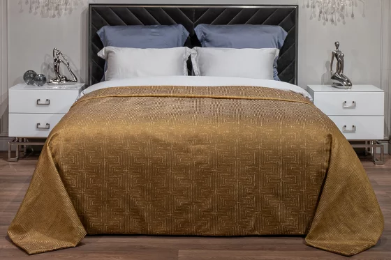 Покрывало Gloss горчичное 260X260 CM 1