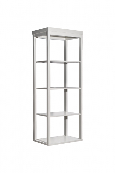 Шкаф-витрина открытый узкий с тумбой прикроватной с 2-мя ящиками 4