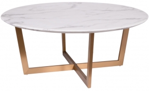 Стол журнальный Pearl White 100X100X41 CM