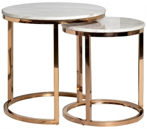 Комплект из двух столиков Davos 60X60X63 / 47X47X55 CM