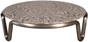 Стол журнальный Industrial Pipe 110X110X32 CM