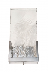 Бра хром, стекло прозрач. 14*h27см