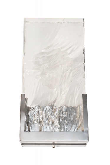 Бра хром, стекло прозрач. 14*h27см 1