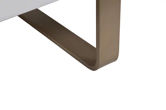 Светлый комод с металлическим каркасом 140X50X85 CM 6