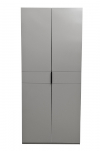 GD-10013/2-6 Шкаф Alto двухд с полками, цвет серый Кобальт, фасад глухой 100X57X228 CM.5см