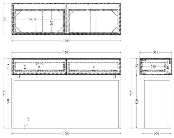 Консоль Alec 120X35X77 CM 8