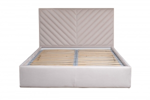 Кровать Milano Basic с подъемным механизмом, велюр, бежевый Colt002 173X220X125 CM