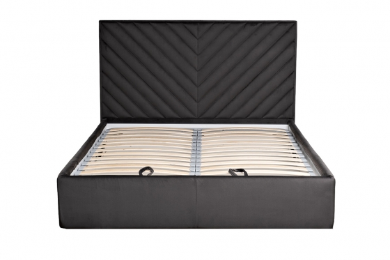 Кровать Milano Basic с подъемным механизмом велюр серый Colt1003 173X220X125 CM 1