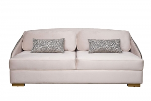 Диван Palazzo 240М трёхместный раскладной бежевый с принтом Colt002+Ana Beg 105X95X240 CM