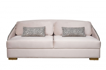 Диван Palazzo 240М трёхместный раскладной бежевый с принтом Colt002+Ana Beg 105X95X240 CM