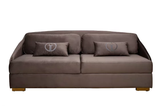 Диван Palazzo 240М трехместный раскладной серый Ром504+Ром504 105X240X95 CM 1