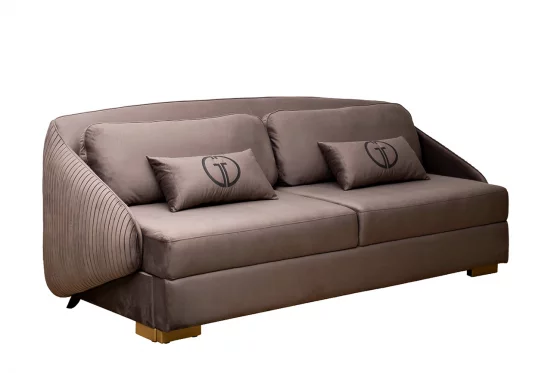 Диван Palazzo 240М трехместный раскладной серый Ром504+Ром504 105X240X95 CM 2