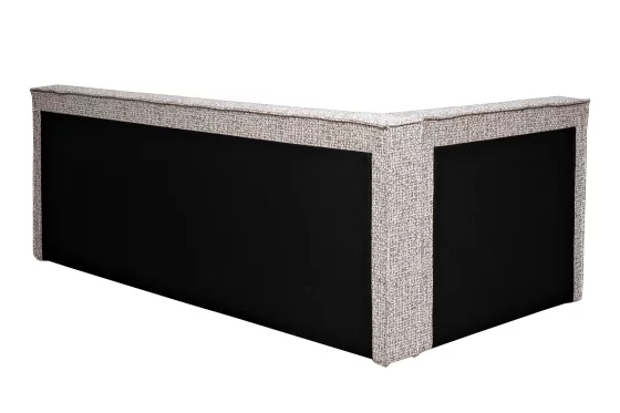 Детская угловая кровать Runa-80 с обивкой из шенилла, серый Seppia Ser 114X215X80 CM 7