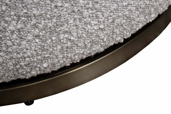 Кресло Verona вращающееся, букле серый Orso-SER/бронза 70X77X80 CMсм 8