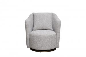 Кресло Verona вращающееся, букле серый Orso-SER/бронза 70X77X80 CMсм