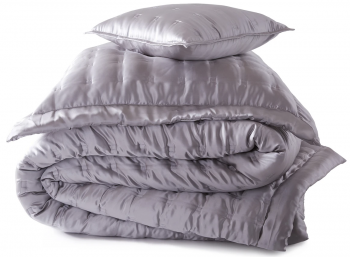 Покрывало из шёлка Windsor Silk Bedspread 270X270 CM Grey
