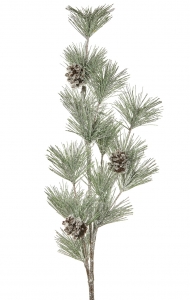 Сосновая заснеженная ветка Pine 80 CM