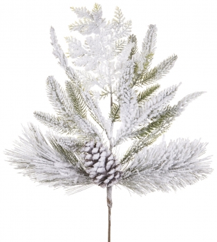 Сосновая заснеженная ветка Flock Pine 76 CM