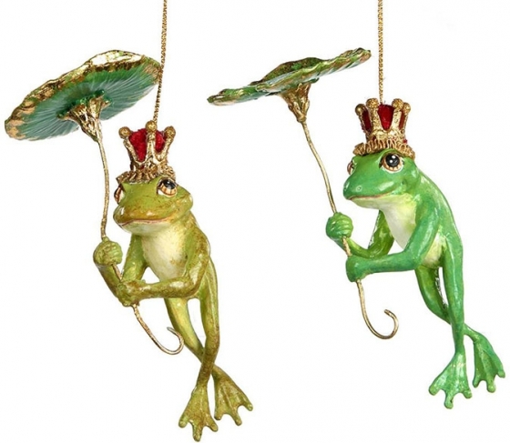 Декоративные лягушки Frog Prince Hold.Lily 13 CM 1
