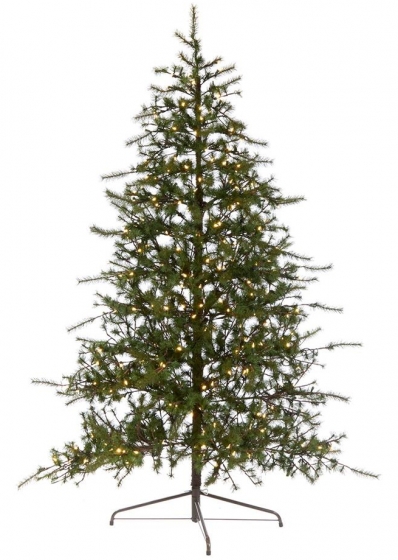 Ёлка полукруглая пристенная Pine Wall Tree 300 LED 135X67X225 CM 1