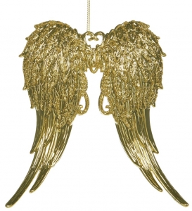 Ёлочная подвеска Gold Angel Wing 14 CM