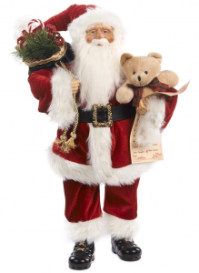 Декор новогодний Santa with a bear 46 CM