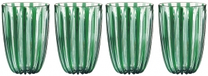 Четыре стакана из биопластика Dolcevita 470 ml зеленые