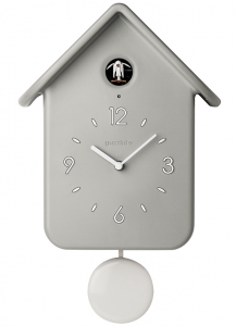 Часы с кукушкой qq серые