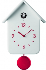 Часы с кукушкой qq 25X39X12 CM белые