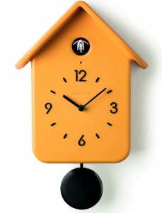 Часы с кукушкой qq 25X39X12 CM жёлтые