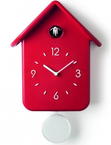 Часы с кукушкой qq 25X39X12 CM красные