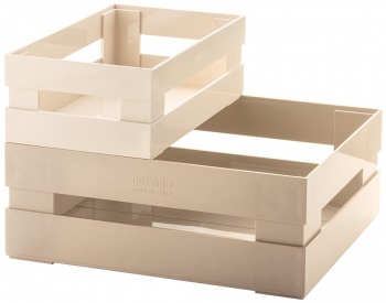 Набор из 2 ящиков Tidy & Store 31X23X12 / 23X16X8 CM бежевый