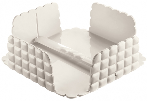 Салфетница квадратная Tiffany 21X21X7 CM молочно-белая 1