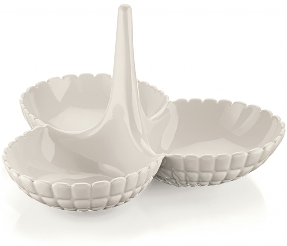 Менажница Tiffany 25X16X20 CM молочно-белая 1