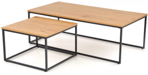 Комплект столиков Alaska 55X55X36 / 120X60X40 CM