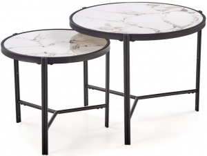 Комплект из двух столиков Fatima 63X63X50 / 48X48X43 CM