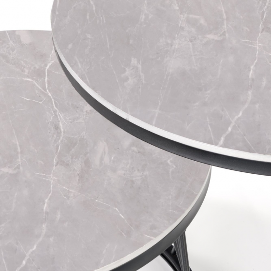 Комплект из двух столиков Flamingo 80X80X46 / 60X60X40 CM 7