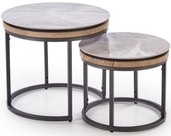 Комплект из двух столиков Itaka 54X54X48 / 44X44X38 CM
