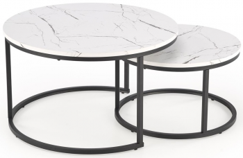 Комплект из двух столиков Java 79X79X47 / 59X59X37 CM