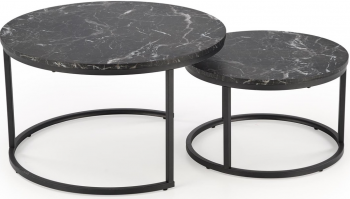 Комплект из двух столиков Java 79X79X47 / 59X59X37 CM