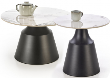 Набор из двух журнальных столиков Magneta 70X70X43 / 50X50X48 CM