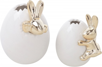 Набор из двух декоративных ваз Eggs Vase 4X4X10 / 6X6X11 CM