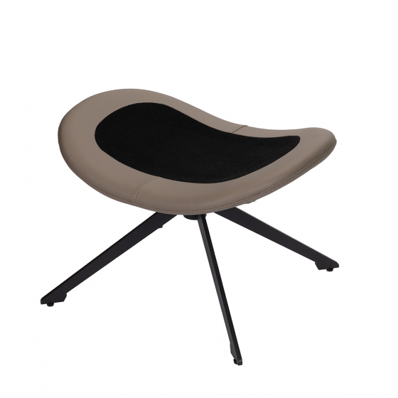 Оттоманка BLISS серый, экокожа, шенилл 4